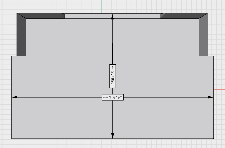 Top view of a building model developed in CAD by Alt 3D